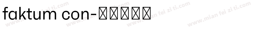faktum con字体转换